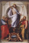 BARTOLOMEO, Fra Christ with the Four Evangelists oil painting on canvas